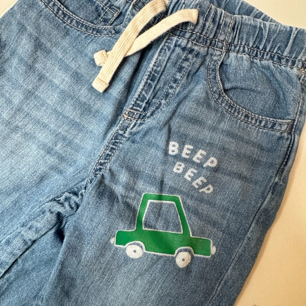GAP‎ Kids Blue Jeans with Car Design